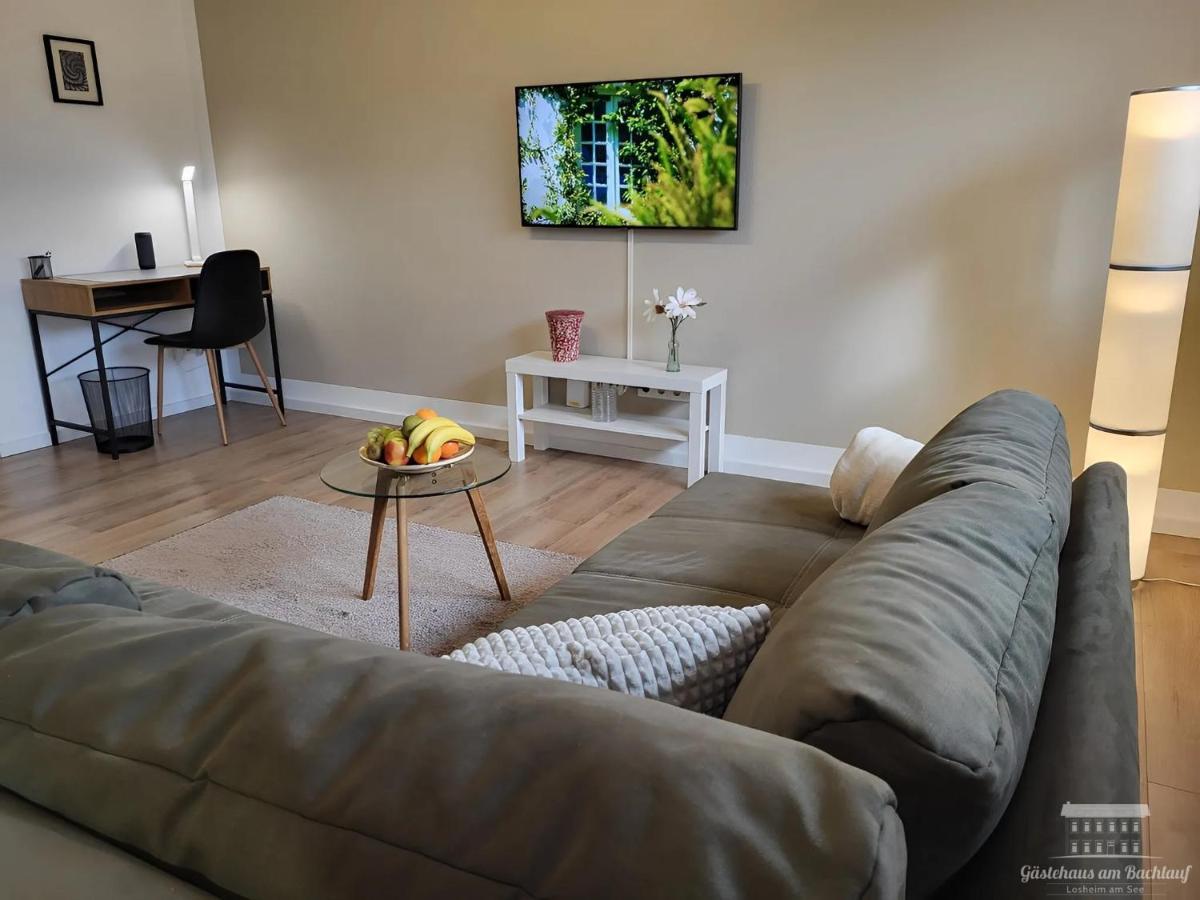 Komfort Ferienwohnungen Mit Wellness-Garten - Gaestehaus Am Bachlauf - Losheim Am See ภายนอก รูปภาพ
